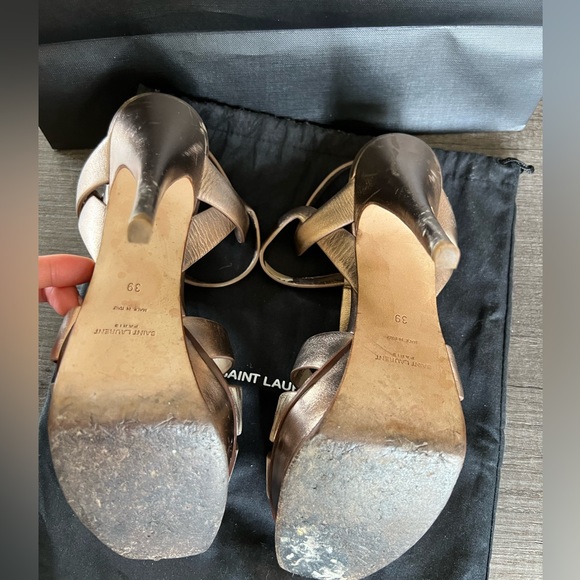 Saint Laurent Tribute Platform Sandals - Picture 7 of 17